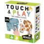 Headu - Puzzle Tactil contur Animale cu piese mari 2-4 ani Headu - 1